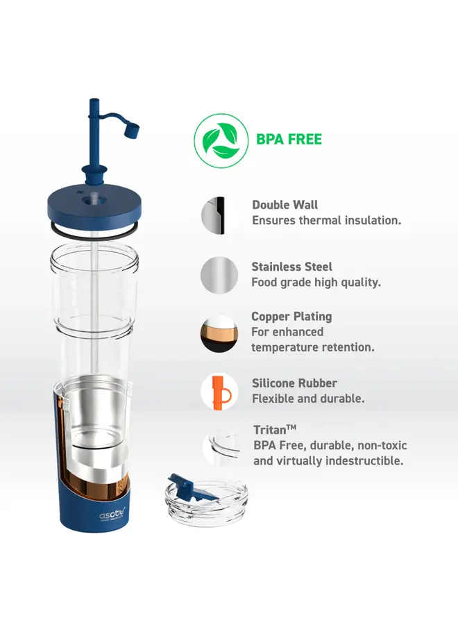 PASTEL BLUE MARINA TUMBLER 28.6OZ / 850ML