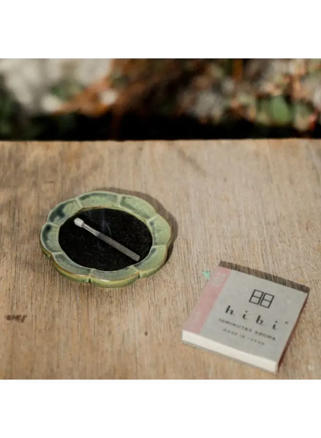 INCENSE TRAY - FLOWER KISETO YELLOW INCENSE TRAY