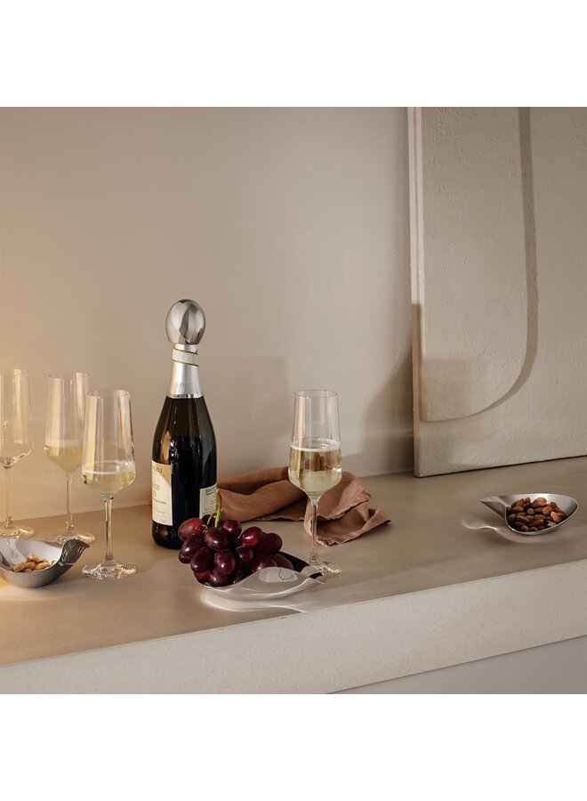 GEORG JENSEN BERNADOTTE CHAMPAGNE FLUTE SET (6PCS)