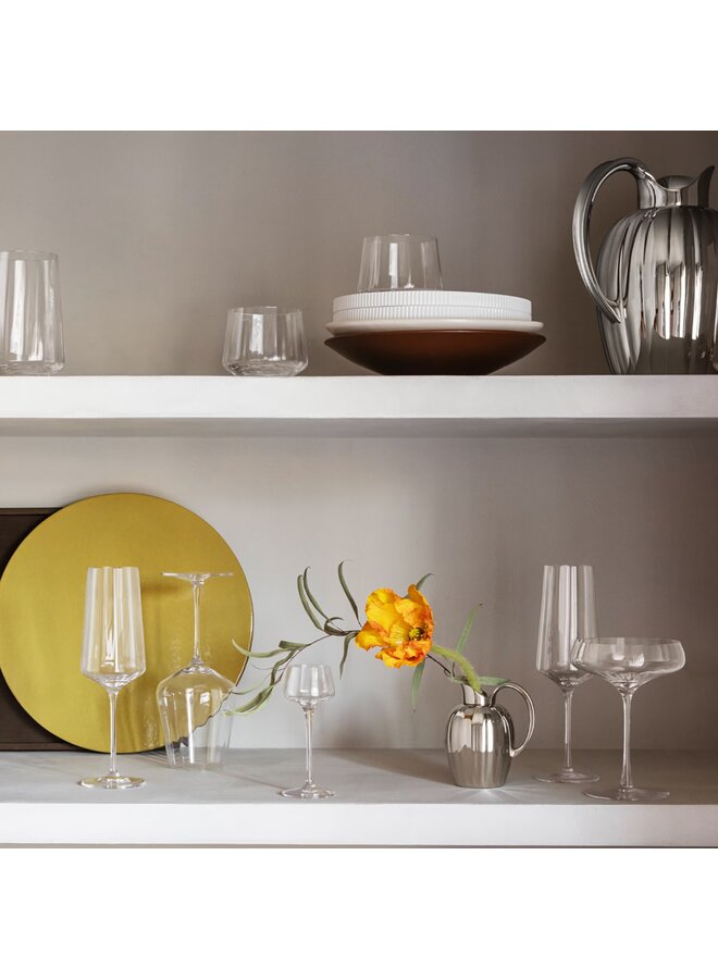 GEORG JENSEN BERNADOTTE CHAMPAGNE FLUTE SET (6PCS)