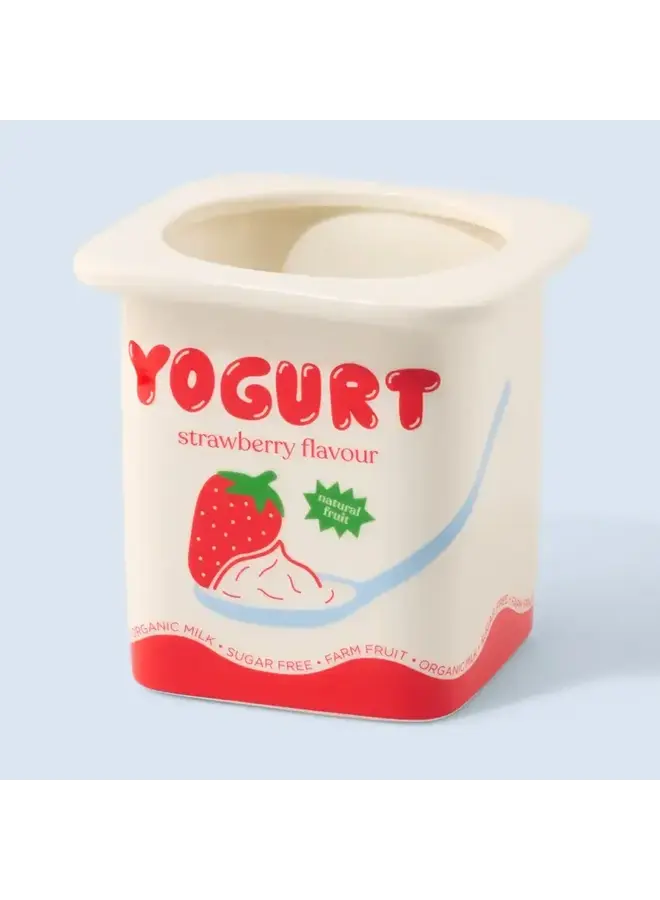 VASE -STRAWBERRY YOGURT VASE