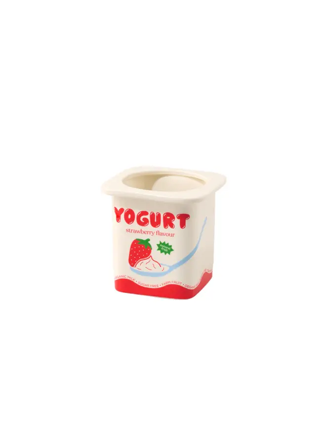 VASE -STRAWBERRY YOGURT VASE