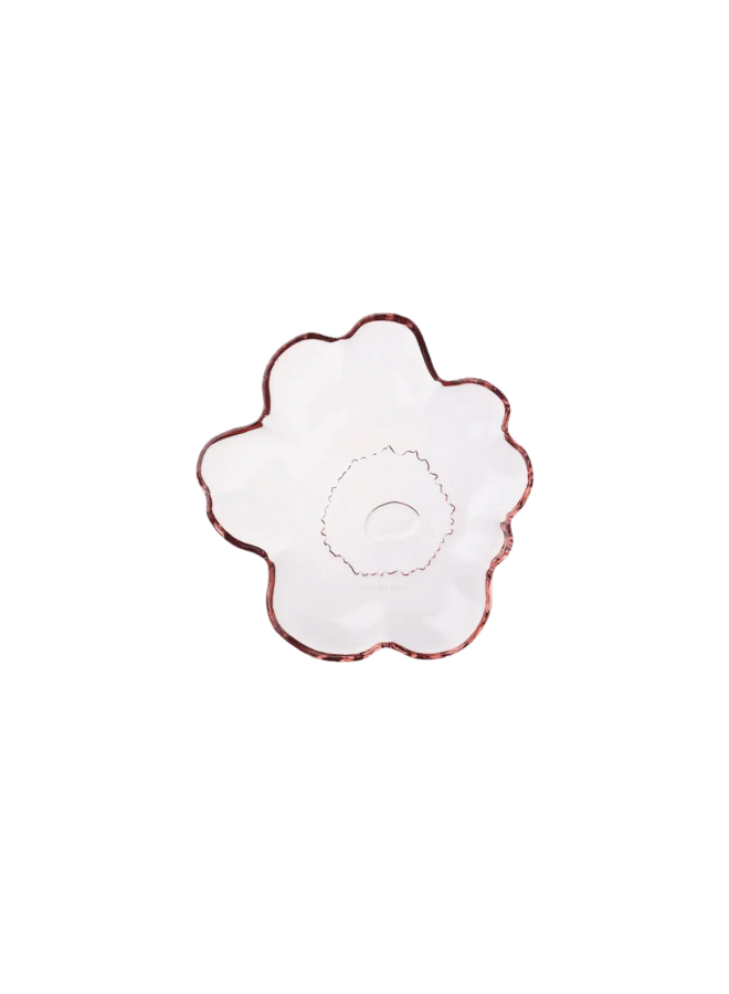 PLATE 13CM - 261 PINK GLASS - UNIKKO - 075467-300
