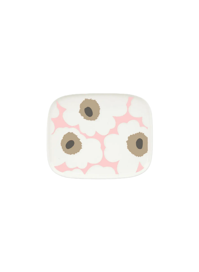 MARIMEKKO OIVA UNIKKO PLATE 12X15CM – PINK & BEIGE