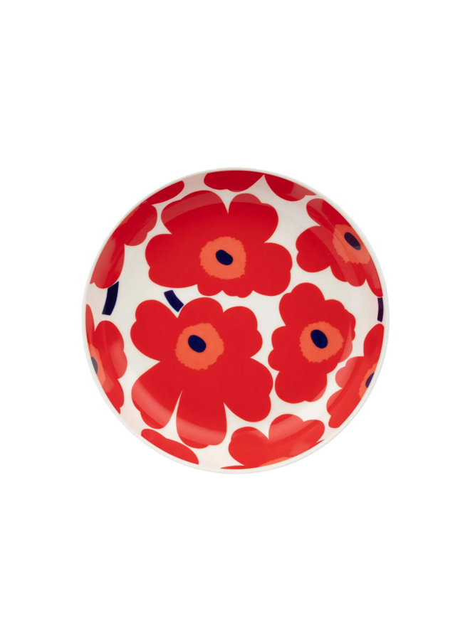 MARIMEKKO OIVA UNIKKO DEEP PLATE 20.5CM – RED & DARK