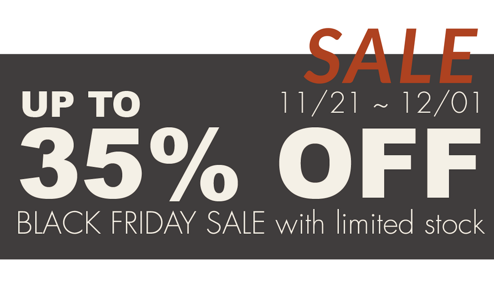 Black Friday Is Here — Home Accessories Up to 35% Off 