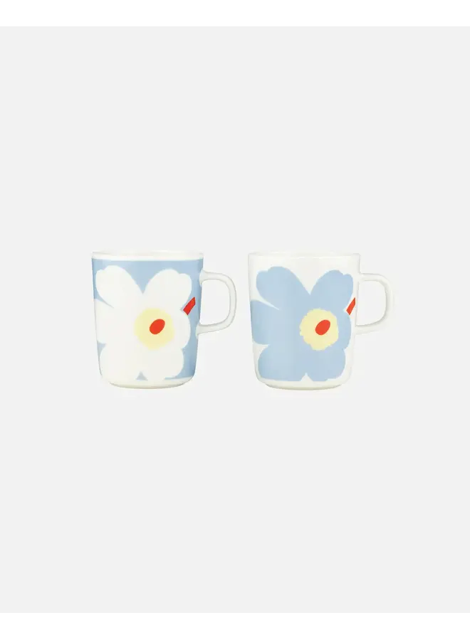 MUG 2.5DL 2PCS - 261 BLUE FLOWER - OIVA/JUHLA UNIKKO 075463-168