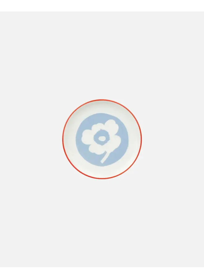 PLATE 13.5CM - 261 BLUE FLOWER - UNIKKO 075414-153 M6- MARIMEKKO