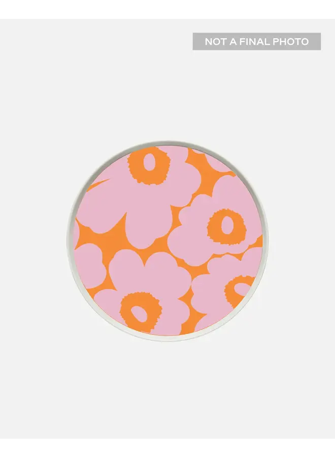 PLATE 20CM - 261 PINK/ORG - OIVA/UNIKKO 075855-132