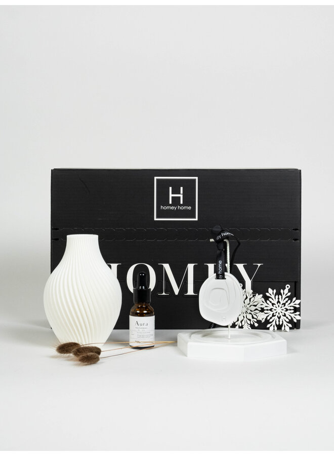 2025 XMAS HOMEY BOX 3DVA -  SPIRAL VASE & AURA SET & XMAS ORNAMENT  - HOMEY