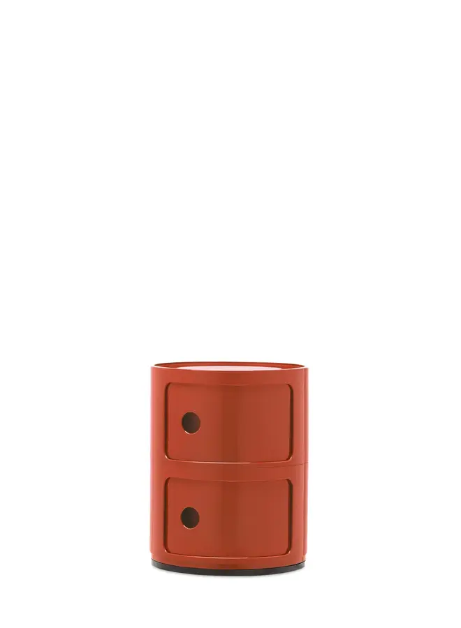 SIDE TABLE - COMPONIBILI NEW COLORS ORANGE 2 DRAWER