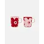MUG SET 2.5DL  - 263 RED/PINK - OIVE/JUHLA UNIKKO 2 PCS M6 - 076145-334 - MARIMEKKO