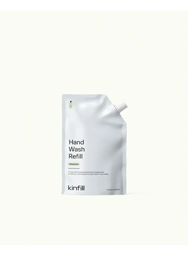 HAND WASH REFILL - BERGAMOTE 500ML - M6 - KINFILL
