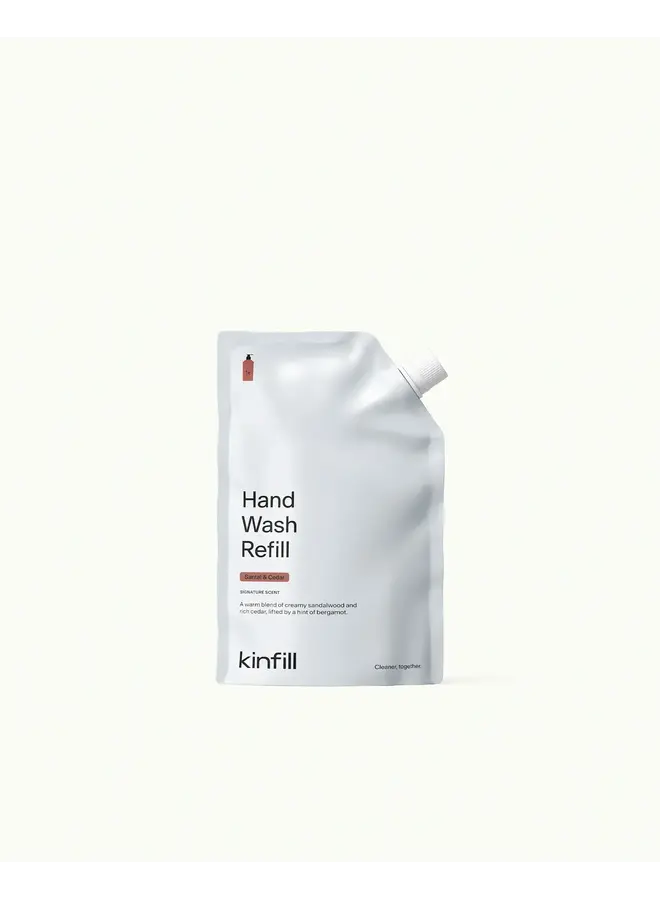 HAND WASH REFILL - SANTAL & CEDAR 500ML - M6 - KINFILL
