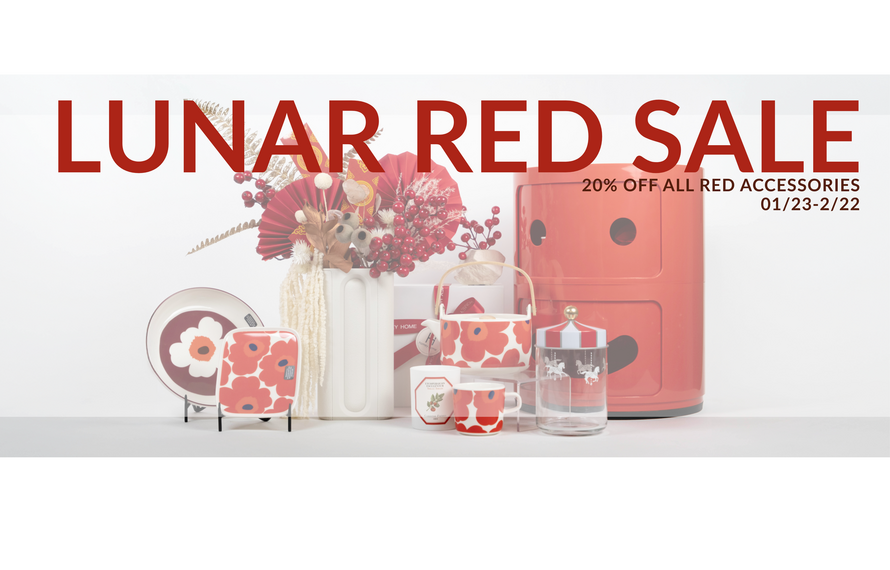 Lunar New Year Red Sale — 20% Off All Red Home Accessories