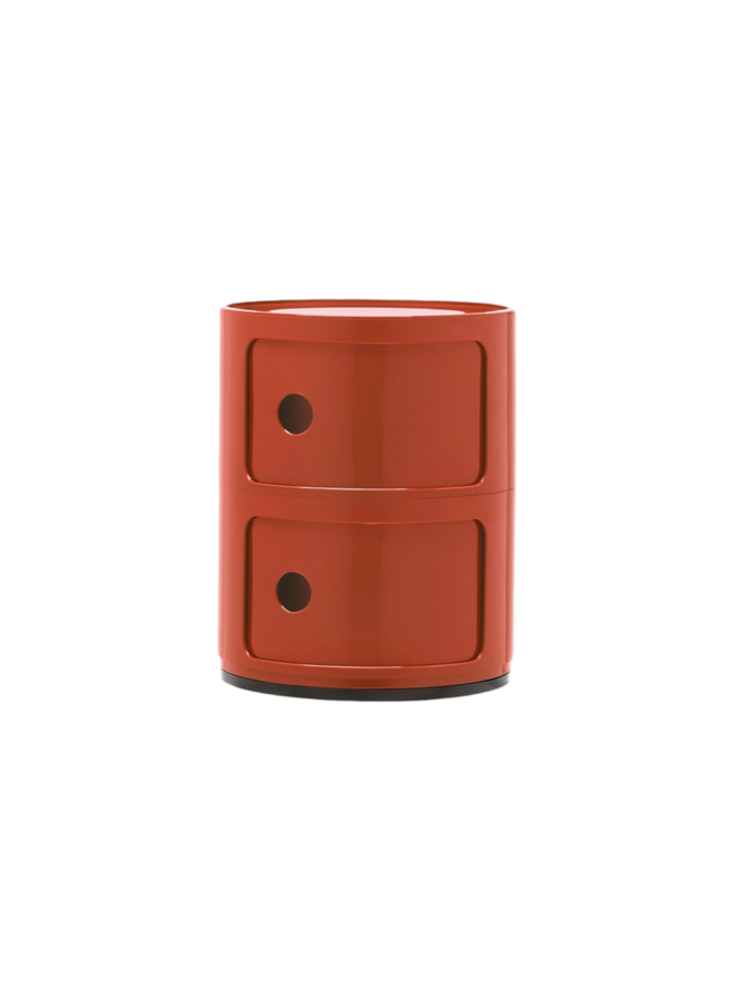SIDE TABLE - COMPONIBILI NEW COLORS ORANGE 2 DRAWER