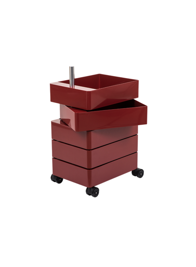 360° CONTAINER 5 DRAWERS BORDEAUX