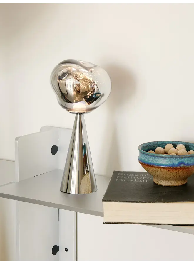 TOM DIXON MELT PORTABLE LIGHT SMALL – SILVER