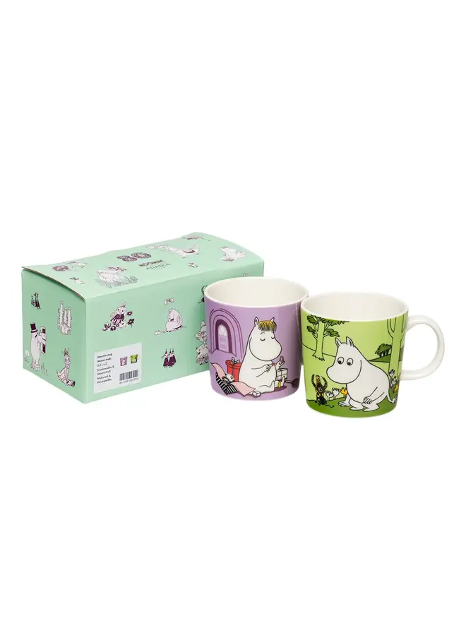 MOOMIN ARABIA SNORKMAIDEN & MOOMINTROLL 80 MUG SET – 2PCS