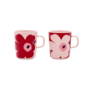 MUG SET 2.5DL  - 263 RED/PINK - OIVE/JUHLA UNIKKO 2 PCS M6 - 076145-334