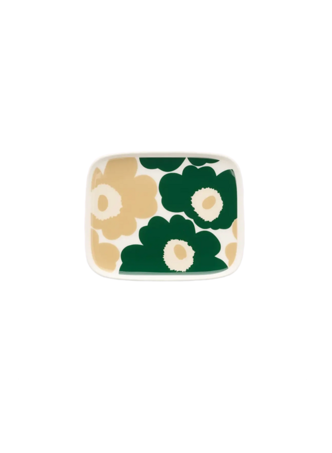 PLATE 12x15CM - 263 GREEN/BEIGE - OIVA/UNIKKO  075878-168
