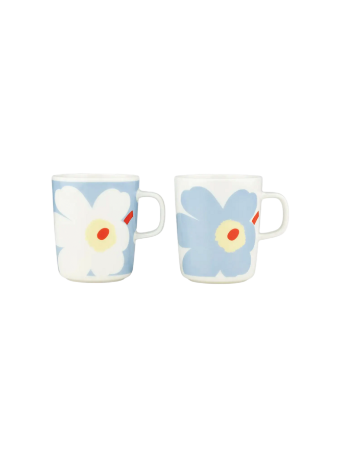 MARIMEKKO JUHLA UNIKKO MUG SET 2.5DL – BLUE FLOWER (2PCS)