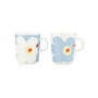 MUG 2.5DL 2PCS - 261 BLUE FLOWER - OIVA/JUHLA UNIKKO 075463-168