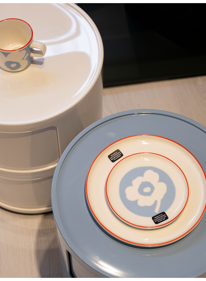 PLATE 13.5CM - 261 BLUE FLOWER - UNIKKO 075414-153 M6- MARIMEKKO