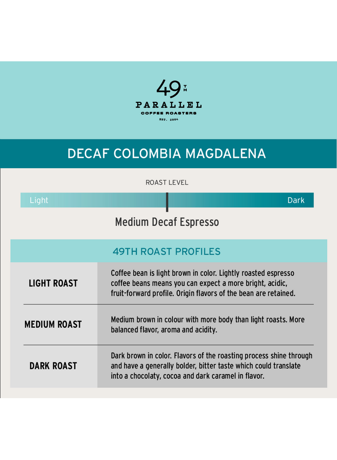 COLOMBIA MAGDALENA ESPRESSO DECAF