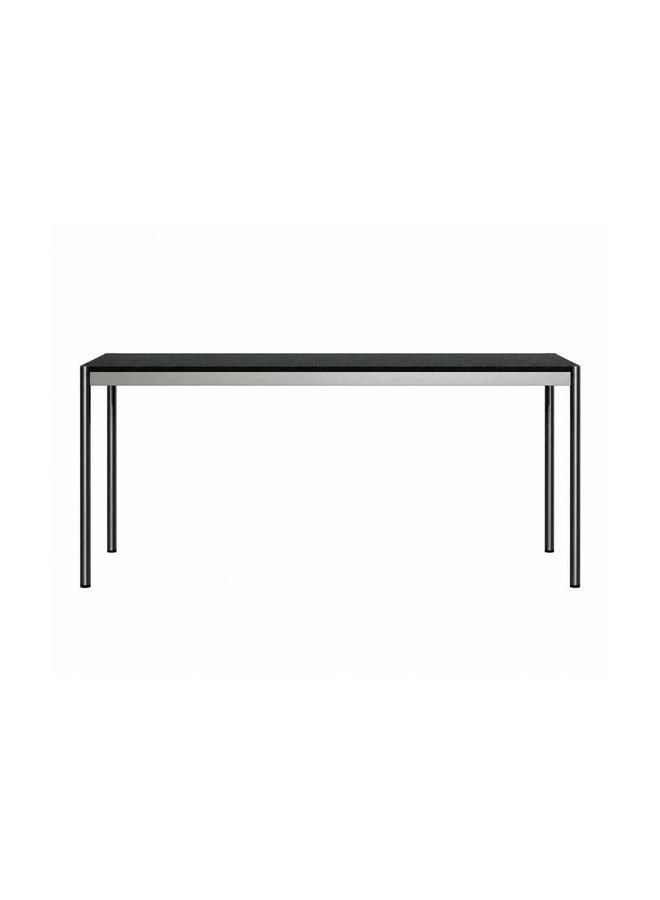 USM HALLER TABLE BLACK LINOLEUM (T69) (QS)