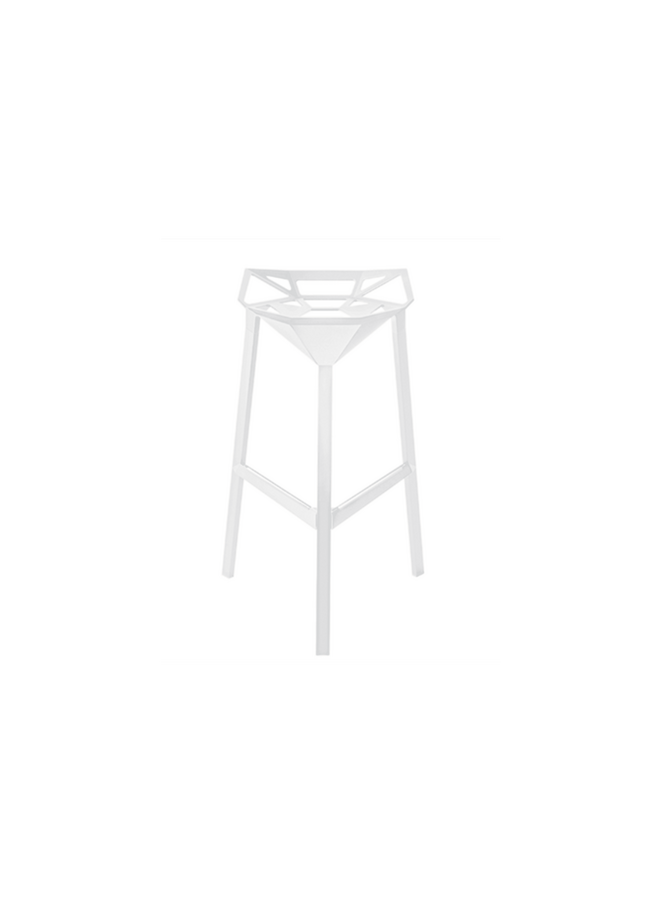 STOOL_ONE MEDIUM H.67 COUNTER STOOL – WHITE