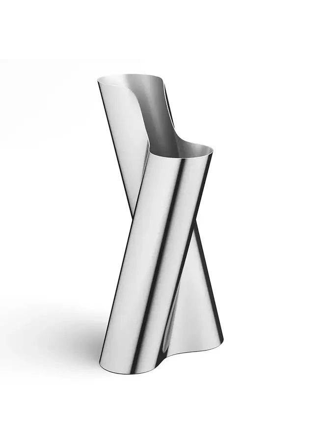 GEORG JENSEN LITUUS FLOOR VASE – STAINLESS STEEL
