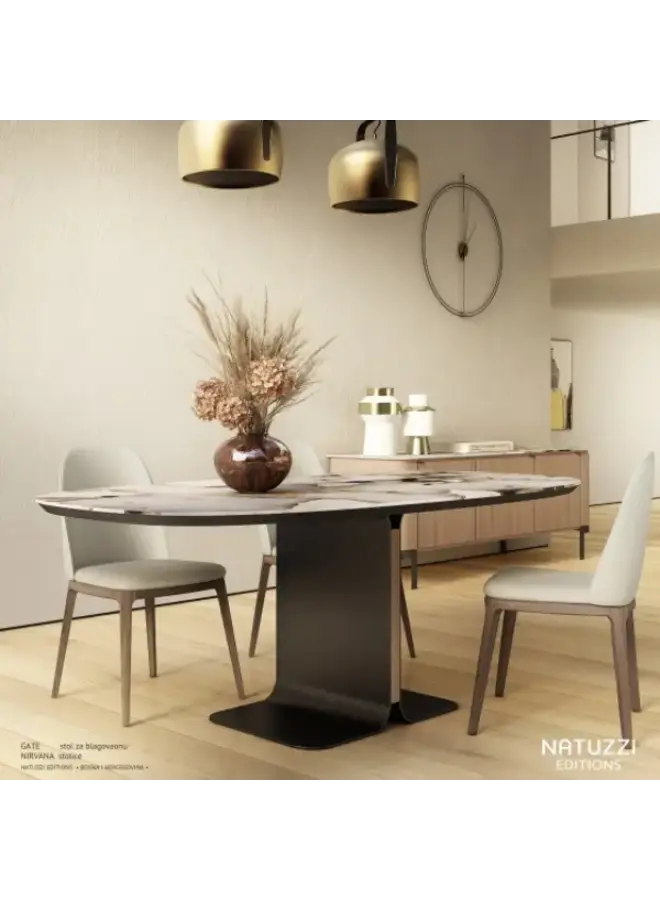 NATUZZI EDITIONS GATE DINING TABLE