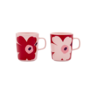 MARIMEKKO OIVA JUHLA UNIKKO MUG SET 2.5DL 2 PCS – RED & PINK