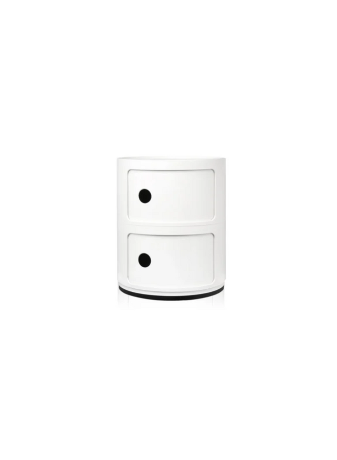 COMPONIBILI CLASSIC 2 DRAWER  SIDE TABLE - WHITE