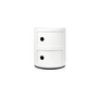 KARTELL COMPONIBILI CLASSIC 2 DRAWER  SIDE TABLE - WHITE