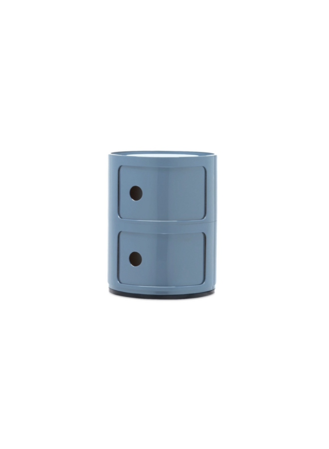 SIDETABLE - COMPONIBILI NEW COLORS 2 DRAWER SKY BLUE