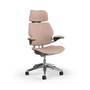 OFFICE CHAIR - FREEDOM HEADRES CHAIR SEAT:CODA 2, COLOR: 0116, | ARMREST:STANDARD DURON ARMS WITH TEXTILE | FRAME:POLISHED ALUMINUM | STANDARD 5" - HUMANSCALE