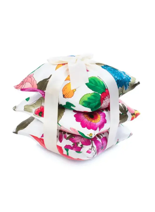 elizabeth W - SILK SACHET SET - FLORAL BLUSH