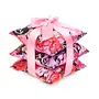 elizabeth W - SILK SACHET SET - MIDNIGHT GARDEN