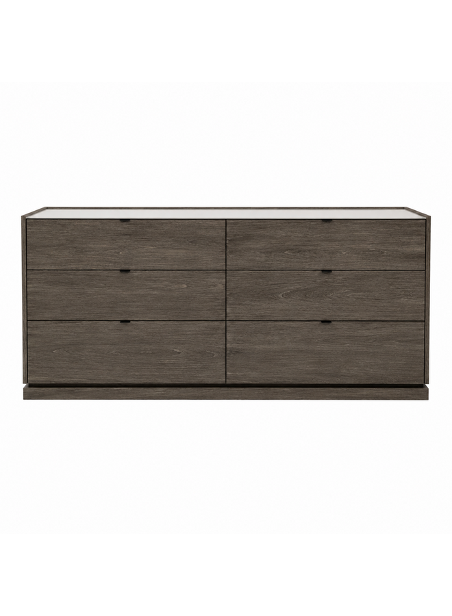 CLOÉ 6 DRAWER DRESSER WOOD
