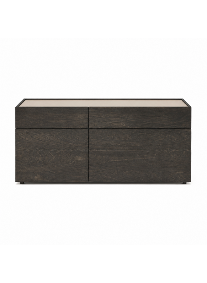 HUPPÉ PLANK 6 DRAWER DRESSER WOOD