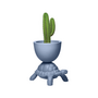 QEEBOO TURTLE CARRY PLANTER & CHAMPAGNE COOLER