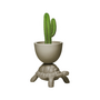 QEEBOO TURTLE CARRY PLANTER & CHAMPAGNE COOLER
