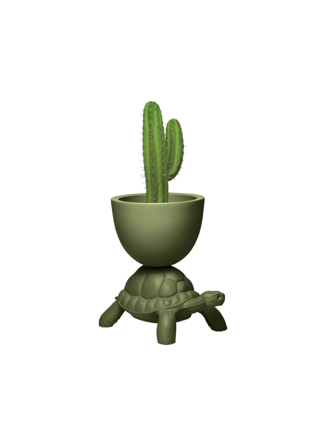QEEBOO TURTLE CARRY PLANTER & CHAMPAGNE COOLER