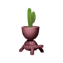 QEEBOO TURTLE CARRY PLANTER & CHAMPAGNE COOLER