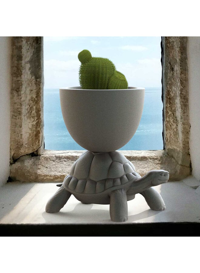QEEBOO TURTLE CARRY PLANTER & CHAMPAGNE COOLER