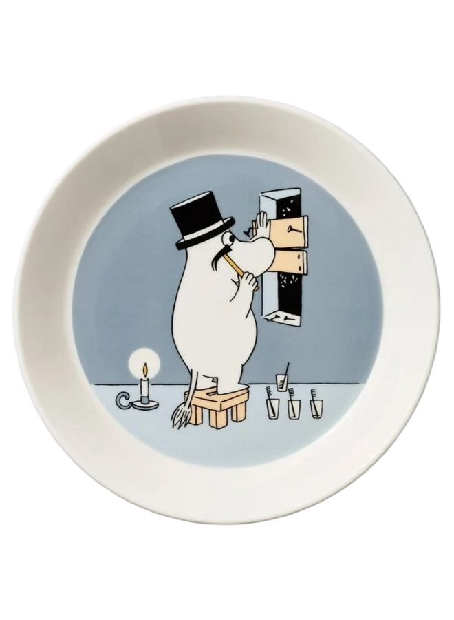 MOOMIN MOOMINPAPPA GREY PLATE 19CM