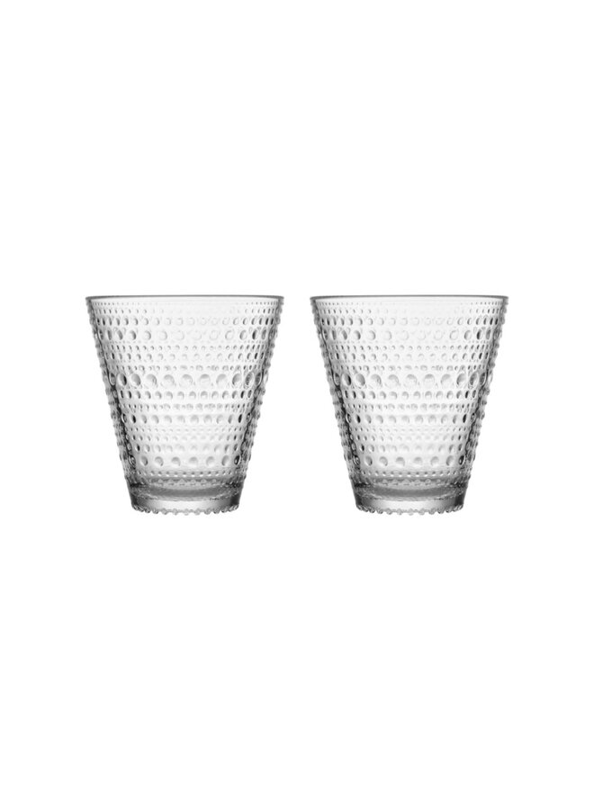 IITTALA KASTEHELMI CLEAR TUMBLERS SET OF 2