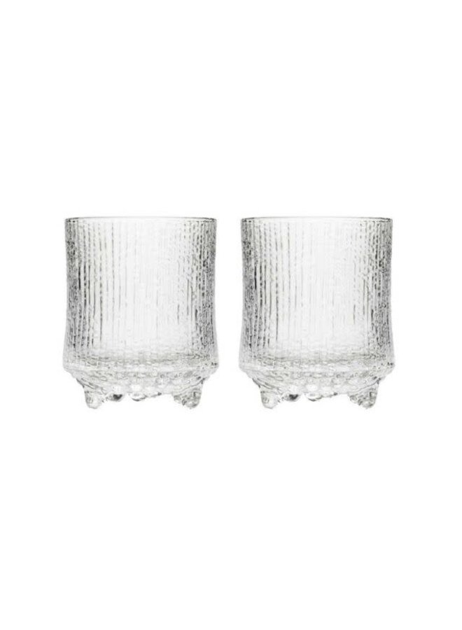 IITTALA ULTIMA THULE DOUBLE OLD FASHIONED GLASS SET OF 2